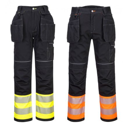 PW307 - PW3 Hi-Vis Class 1 Holster jól láthatósági nadrág Sárga/Narancs