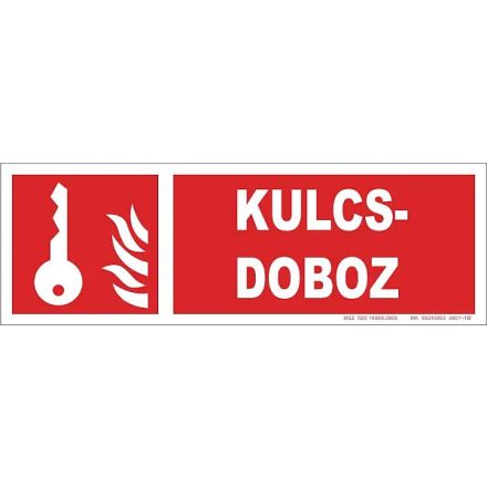 Kulcsdoboz tábla, utánvilágító TB-02145