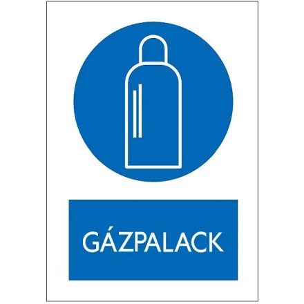 Gázpalack tábla, utánvilágító TB-02591