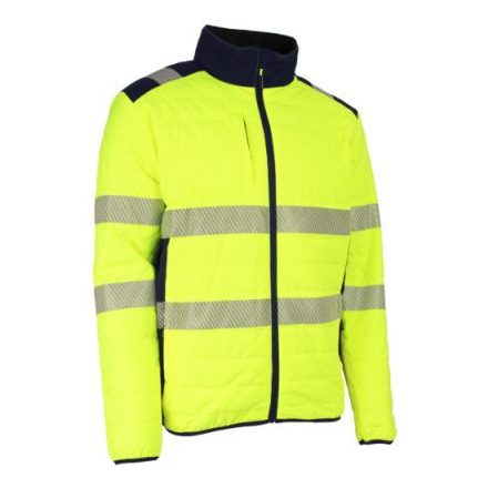 FLAKE FLUO SÁRGA/SÖTÉTKÉK THERMO DZSEKI_L