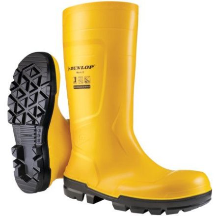 DUNLOP WORKIT SAFETY S5 SÁRGA PVC CSIZMA_36