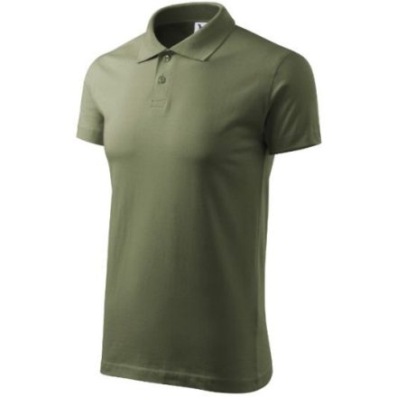 Single J. galléros póló férfi khaki XL