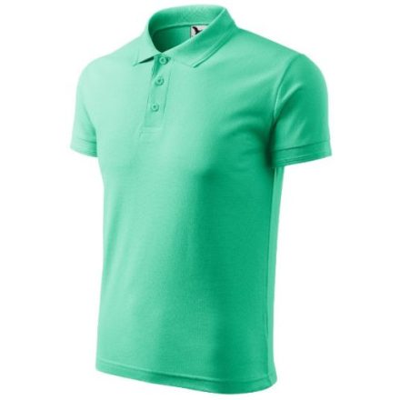 Pique Polo galléros póló férfi menta XL