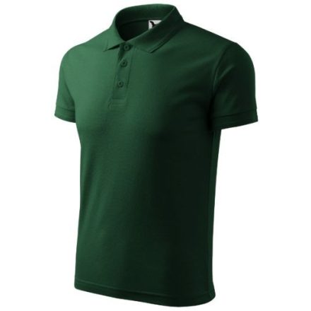 Pique Polo galléros póló férfi dark green S