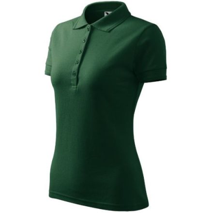 Pique Polo galléros póló női dark green XS