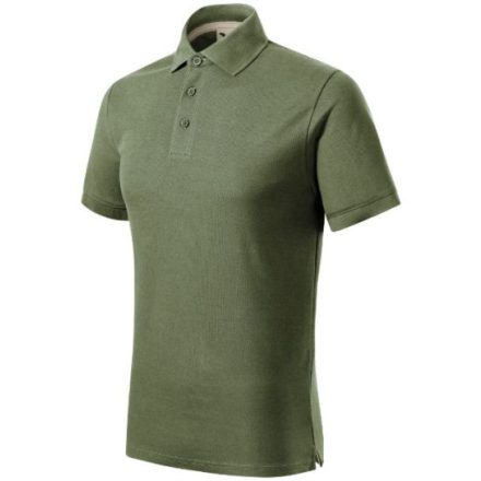 Prime (GOTS) galléros póló férfi khaki XL