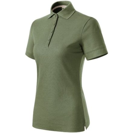 Prime (GOTS) galléros póló női khaki XL