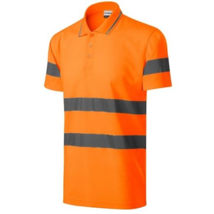 HV Runway galléros póló unisex fluoreszkáló narancssárga XL