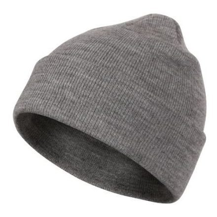 Beanie sapka unisex sötétszürke melírozott uni