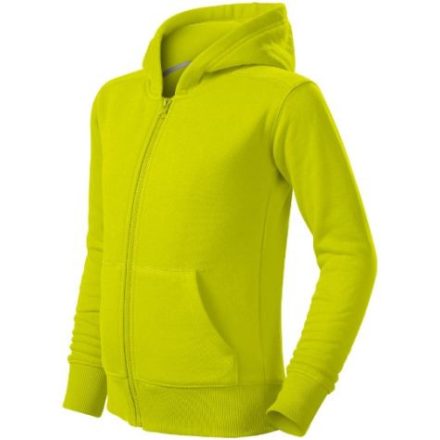 Trendy Zipper felső gyerek lime 158 cm/12 éves