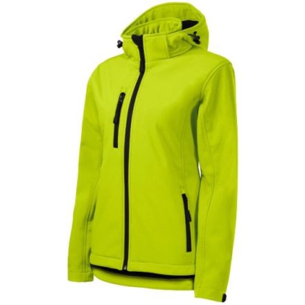 Performance softshell kabát női lime S