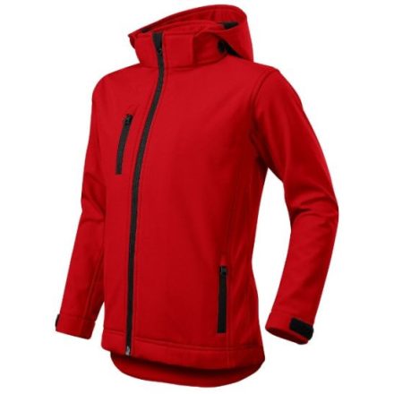 Performance softshell kabát gyerek piros 158 cm/12 éves