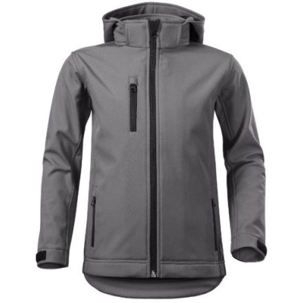 Performance softshell kabát gyerek acélszürke 158 cm/12 éves