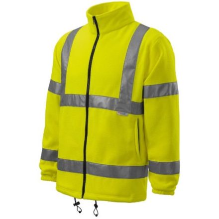 HV Fleece Jacket polár unisex fluoreszkáló sárga M