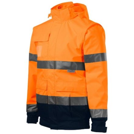 HV Guard 4 in 1 jacket unisex fluoreszkáló narancssárga M