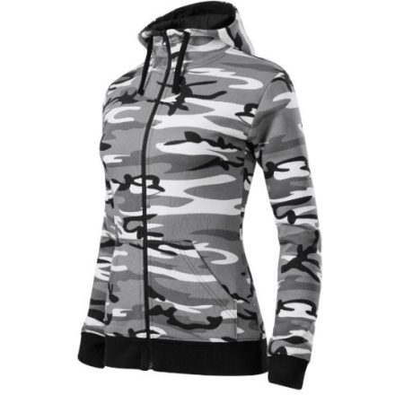 Camo Zipper felső női szürke terepszín XS