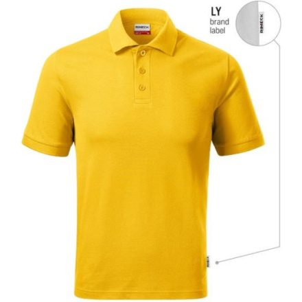 Resist Heavy Polo galléros póló férfi sárga 04 (brand label) S