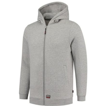 Hooded Sweat Jacket Washable 60°C felső unisex grey melange M