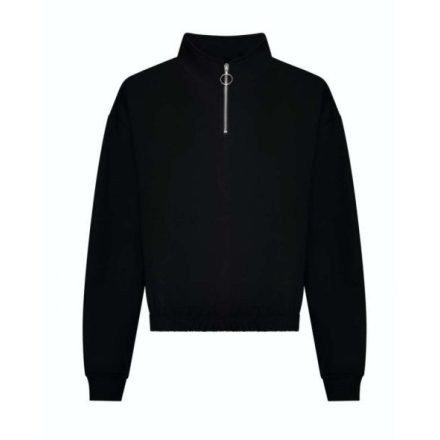 Just Hoods AWJH037 WOMEN'S CROPPED 1/4 ZIP SWEAT L