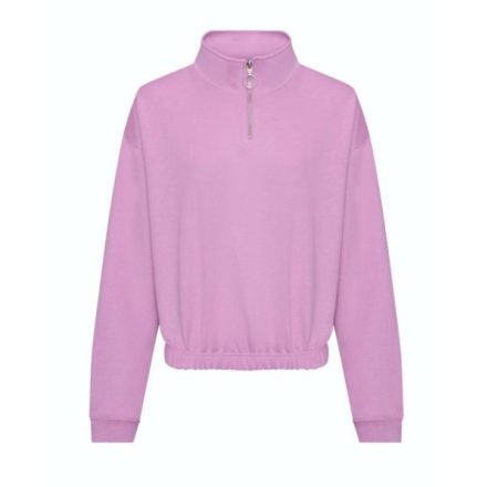 Just Hoods AWJH037 WOMEN'S CROPPED 1/4 ZIP SWEAT M