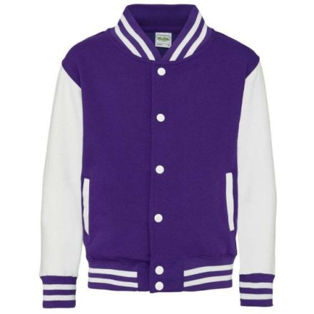 Just Hoods AWJH043J KIDS VARSITY JACKET 5/6