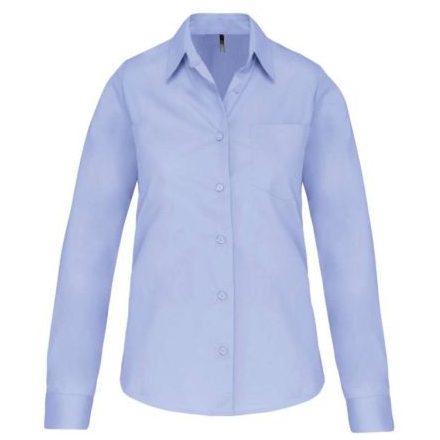 Kariban KA542 LADIES' LONG-SLEEVED COTTON POPLIN SHIRT M