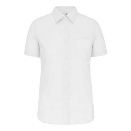 Kariban KA544 LADIES' SHORT-SLEEVED COTTON POPLIN SHIRT XS