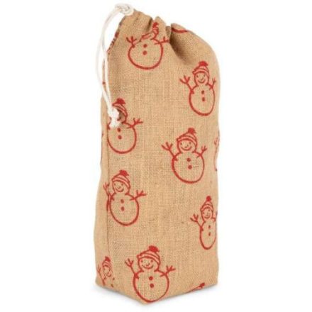 Kimood KI0726 BOTTLE CARRIER WITH CHRISTMAS PATTERNS U