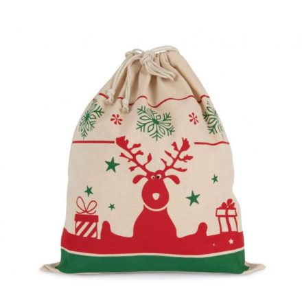 Kimood KI0735 DRAWSTRING BAG WITH CHRISTMAS PATTERNS U