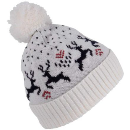 K-UP KP512 WINTER BEANIE WITH REINDEER DESIGN U