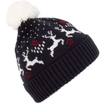 K-UP KP512 WINTER BEANIE WITH REINDEER DESIGN U