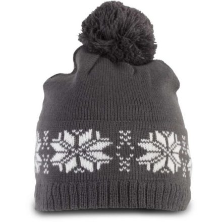 K-UP KP540 FAIR ISLE KNIT BEANIE U