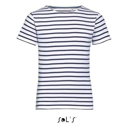 SOL'S SO01400 SOL'S MILES KIDS' - ROUND NECK STRIPED T-SHIRT 10A