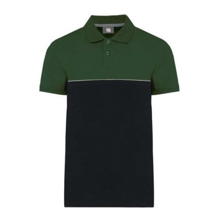 Designed To Work WK210 UNISEX ECO-FRIENDLY TWO-TONE SHORT SLEEVE POLO SHIRT 2XL