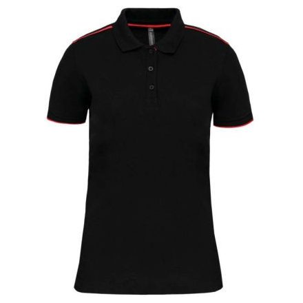 Designed To Work WK271 LADIES' SHORT-SLEEVED CONTRASTING DAYTODAY POLO SHIRT L