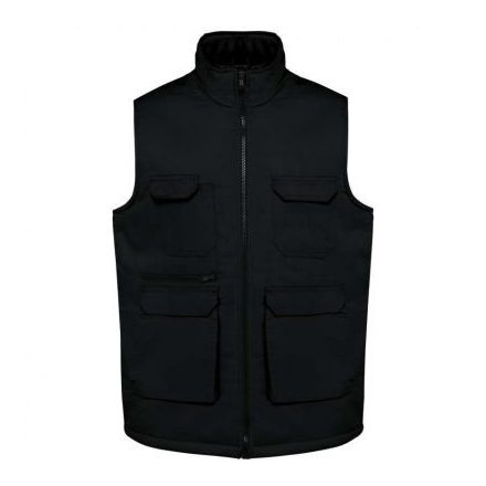 Designed To Work WK607 UNISEX PADDED MULTI-POCKET POLYCOTTON VEST 2XL