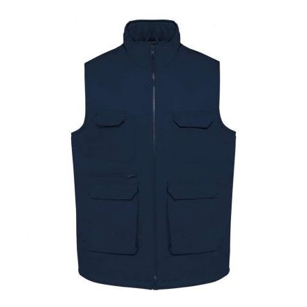 Designed To Work WK607 UNISEX PADDED MULTI-POCKET POLYCOTTON VEST 2XL