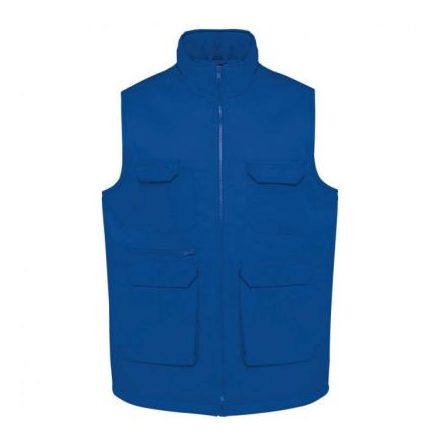 Designed To Work WK607 UNISEX PADDED MULTI-POCKET POLYCOTTON VEST XS